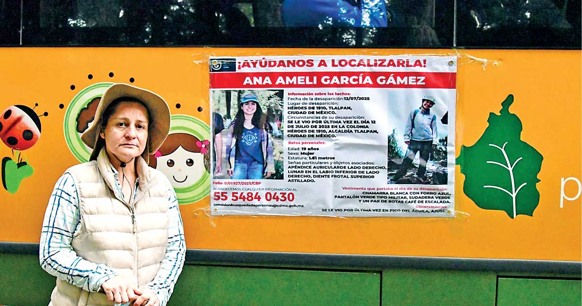 A dos semanas de la desaparición de Ana Amelí, amplían rutas de búsqueda en el Ajusco