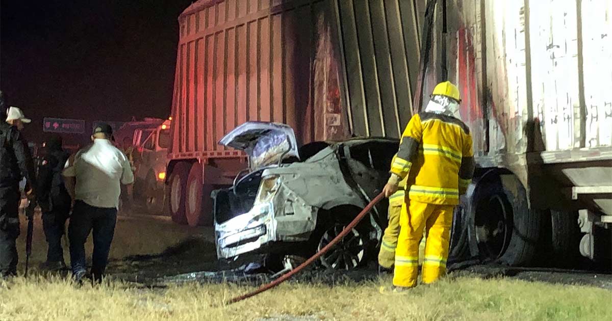 Accidente carretero en Tamaulipas deja saldo de un muerto