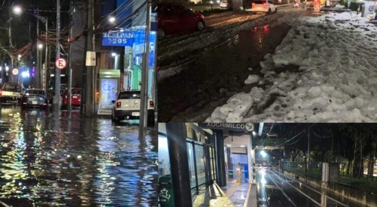 Activan la Alerta Naranja por lluvias y granizo en la CDMX; reportan inundaciones
