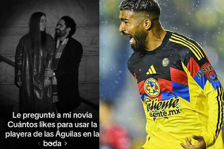 Aficionado se casa vestido de azulcrema gracias a reto cumplido por el América en TikTok