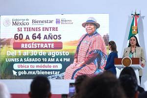 Anuncian registro para Pensión Mujeres Bienestar