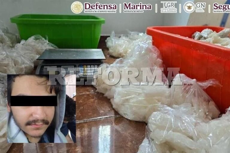 Aseguran 800 kilos de metanfetamina en Morelia