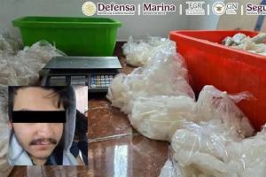 Aseguran 800 kilos de metanfetamina en Morelia