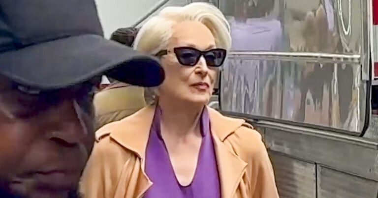 Así luce Meryl Streep como Miranda Priestly en El Diablo Viste a la Moda 2