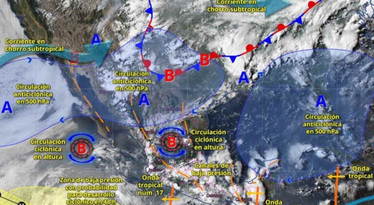 Continuarán las lluvias en gran parte del país