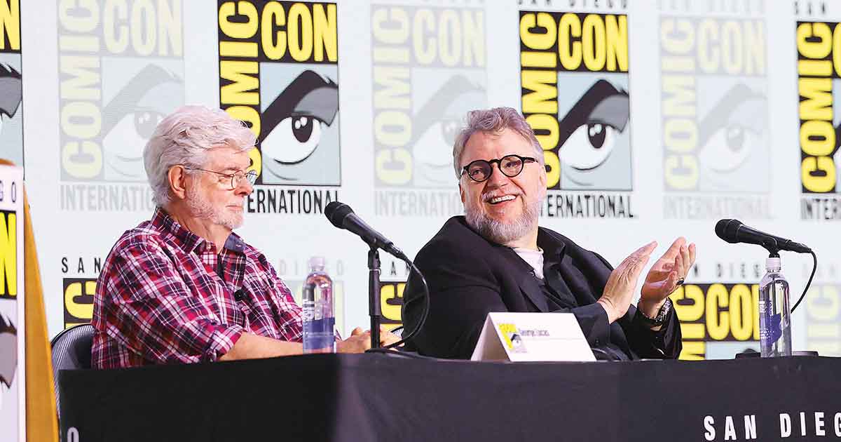 Guillermo del Toro y George Lucas en la Comic-Con