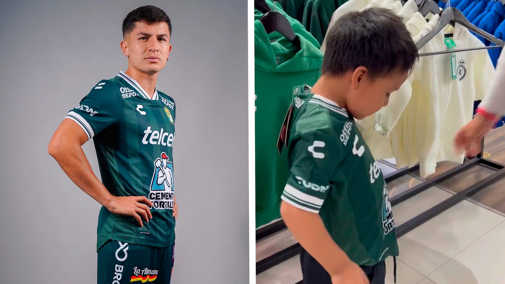 Iván Moreno, el jugador de León que conmocionó a la afición al comprarle un jersey a un niño