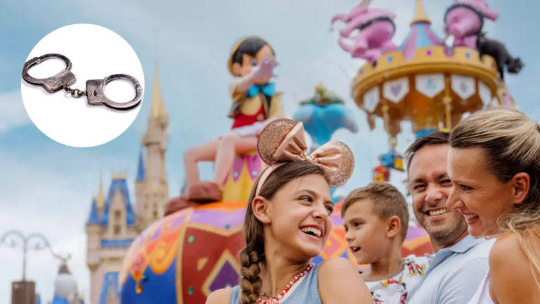 Latina estaba en el desfile de Disney Florida y lo que hizo para verlo mejor terminó en arresto