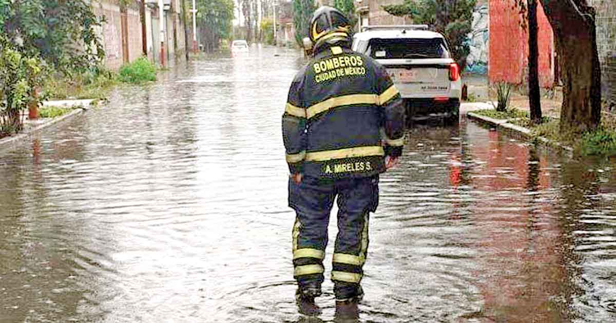 Lluvia pegó más fuerte en Tláhuac