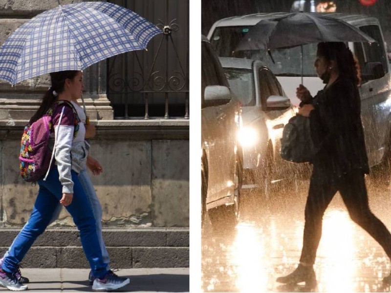 México bajo lluvia intensa y calor sofocante este miércoles