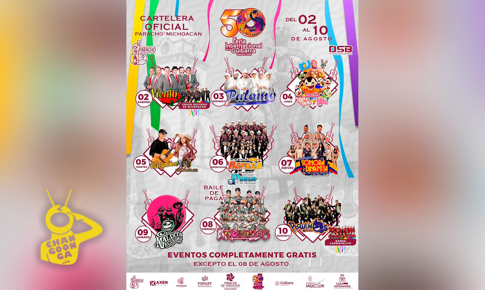 #Michoacán Cuisillos, Maldita Vecindad Y Pequeños Musical En La 50 Feria Internacional De La Guitarra En Paracho - Changoonga.com