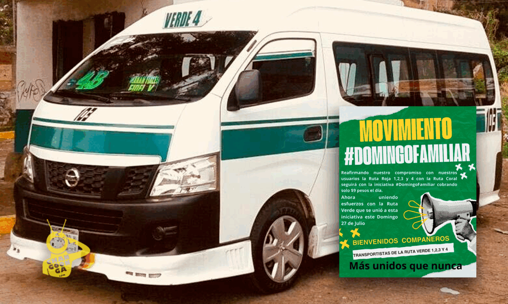 #Morelia Ruta Verde Se Une A 'Domingos Familiares': Combis Cobrarán Solo $9 Pesos - Changoonga.com