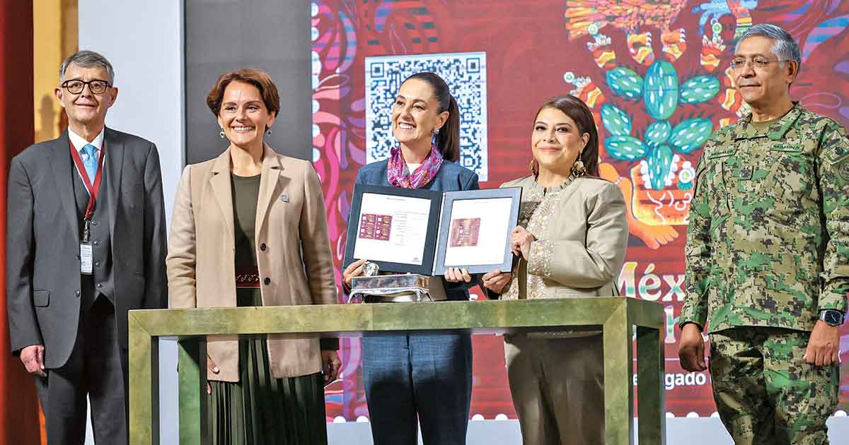 Presentaron timbre postal de Tenochtitlan