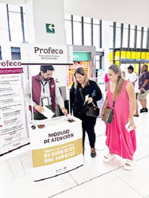 Refuerza Profeco vigilancia en aeropuerto