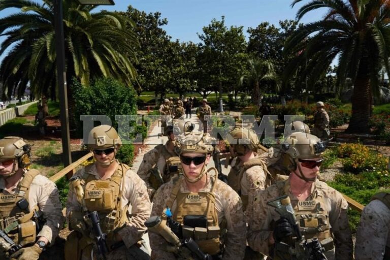 Retira Pentágono a 700 marines de Los Ángeles
