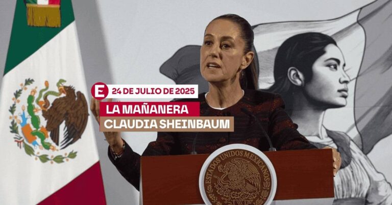 Temas de la conferencia mañanera de Claudia Sheinbaum HOY 24 de julio de 2025