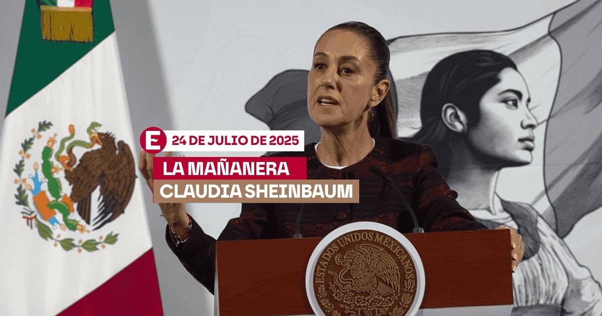 Temas de la conferencia mañanera de Claudia Sheinbaum HOY 24 de julio de 2025