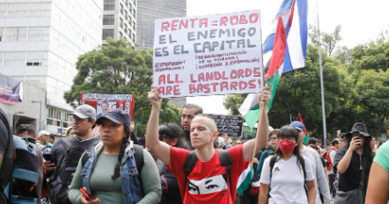 Tercera marcha contra la gentrificación en CDMX