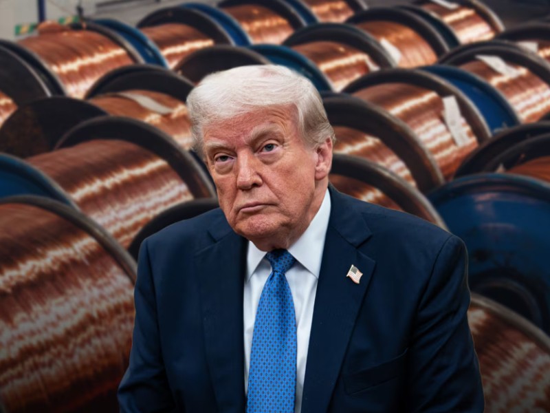 Trump lanza arancel del 50% al cobre importado