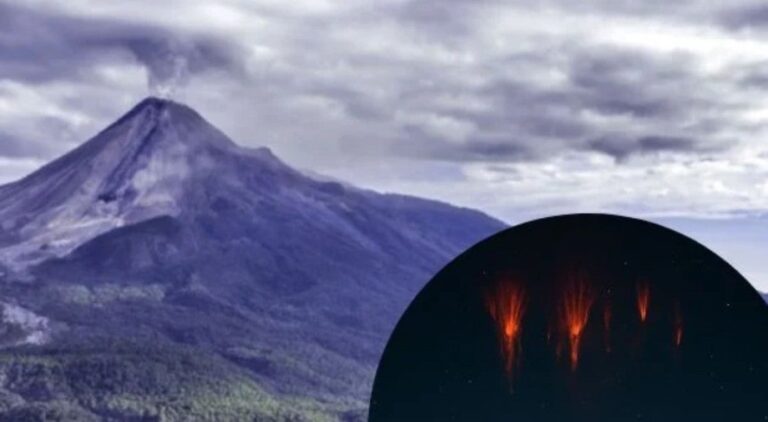 ¿Qué son los destellos rojos captados en el volcán de Colima?