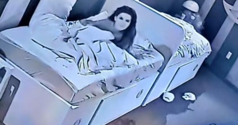 Dalílah Polanco realiza inquietantes movimientos en su cama, ¿ritual satánico o estrés?