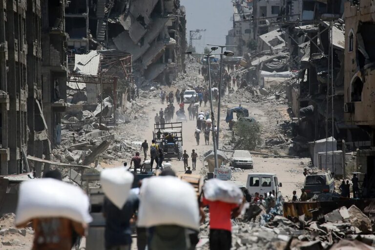 El antes y después de la Franja de Gaza: más del 92% de las viviendas y hospitales, en ruinas