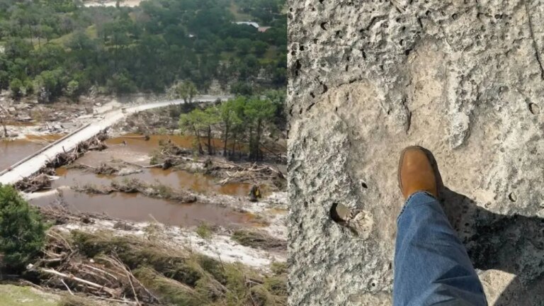 Inundaciones de Texas dejaron expuestas huellas de dinosaurios: el hallazgo jamás pensado