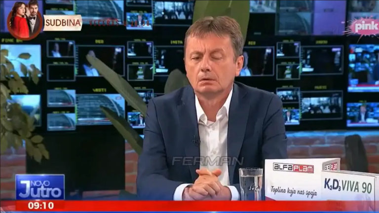 Ministro serbio sufre derrame cerebral en plena entrevista en vivo y es hospitalizado de urgencia en estado grave