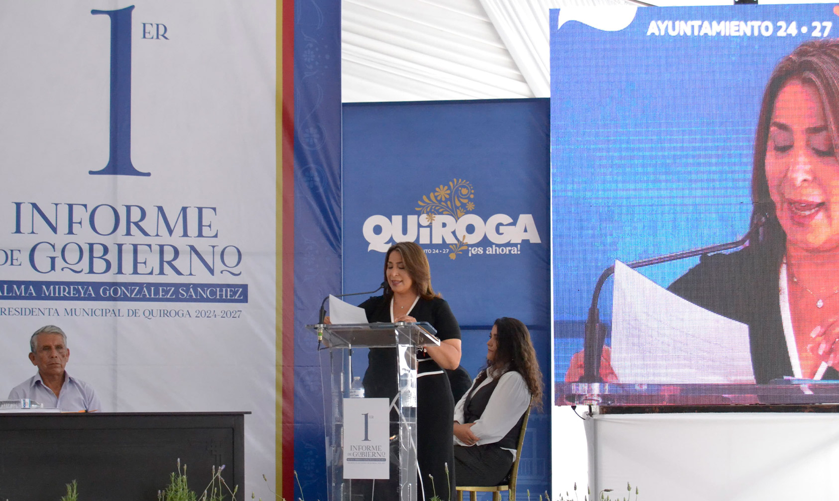 #Quiroga Rinde Alma González Su 1er. Informe De Gobierno, Refrenda Vocación De Servicio - Changoonga.com
