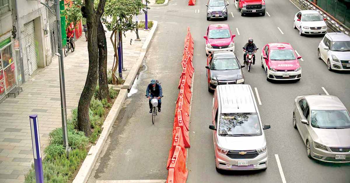 Realizan prueba piloto de ciclovía en Tlalpan