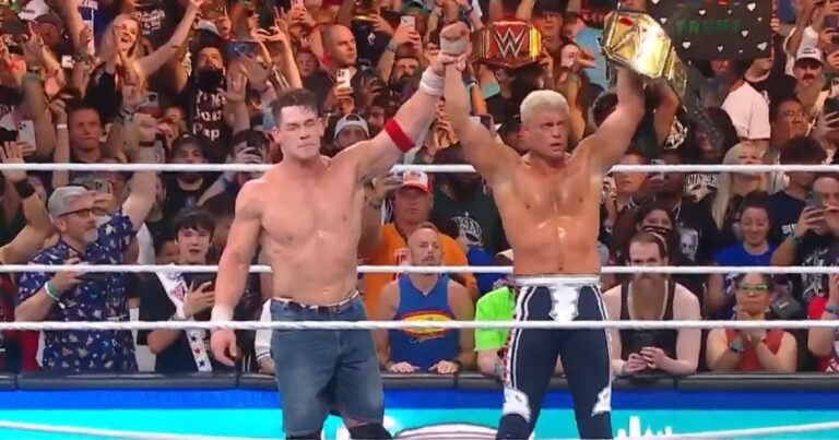 Rhodes destrona a Cena en una batalla sin reglas y se corona en SummerSlam