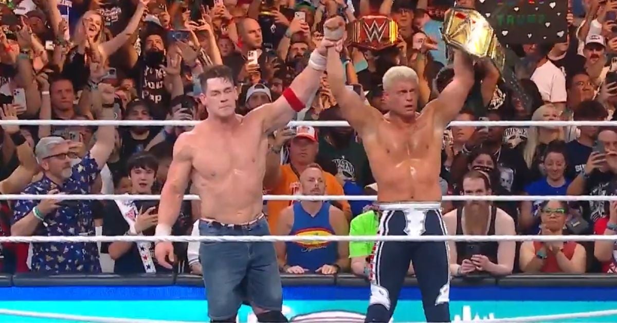 Rhodes destrona a Cena en una batalla sin reglas y se corona en SummerSlam