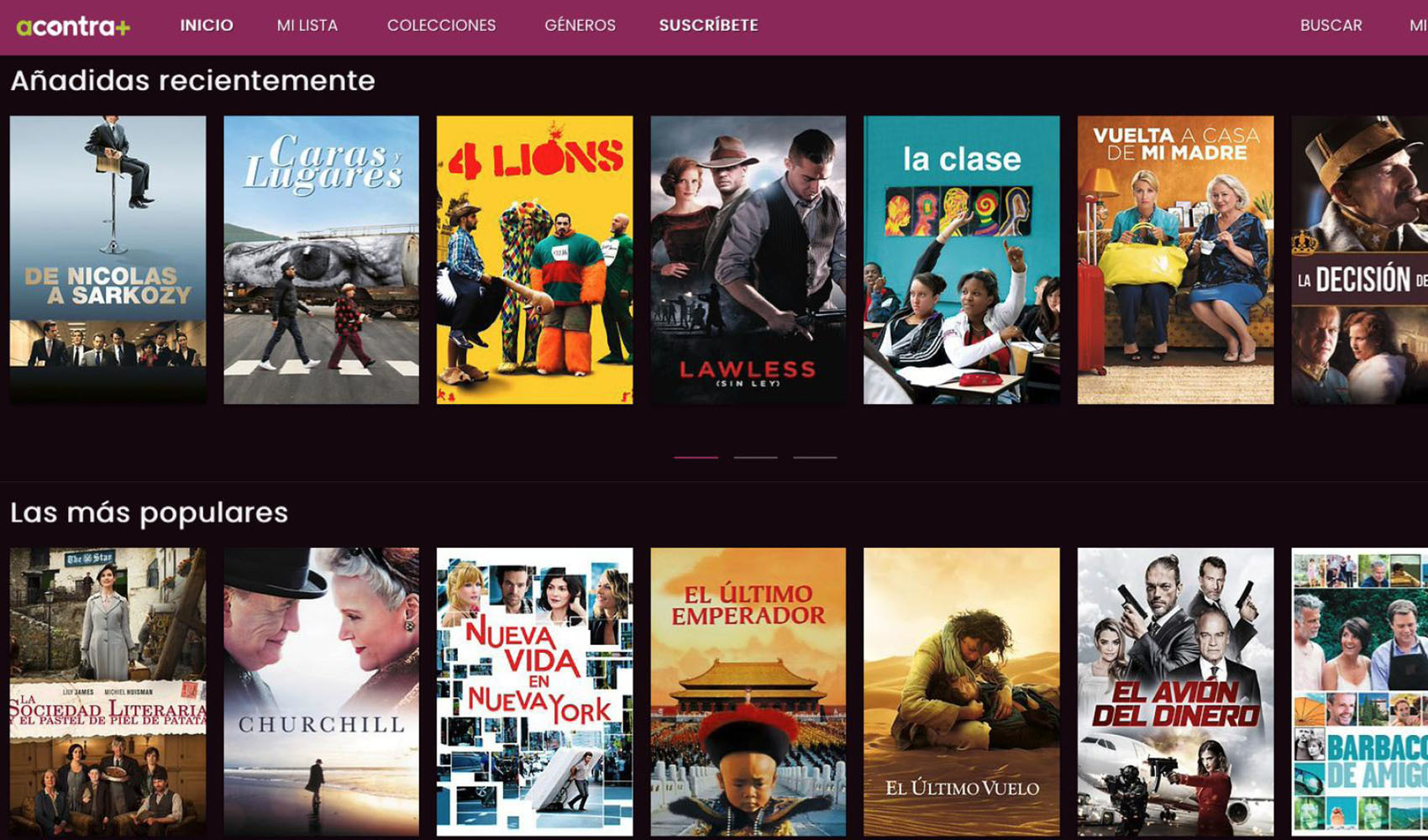 acontra+ llena de estrenos su catalogo, estas son las sorpresas de la plataforma de A contracorriente films