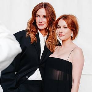 Deslumbran Julia y Emma Roberts juntas en NY Fashion Week
