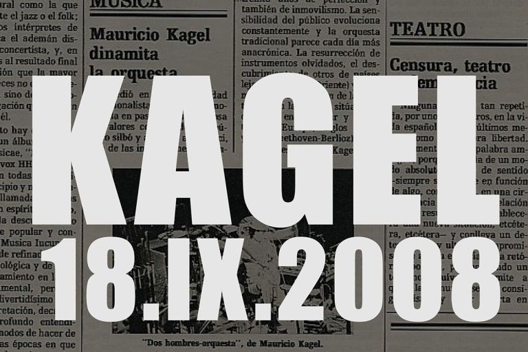 El Ensemble Écoute presenta "Kagel 18.ix.2008" en Buenos Aires