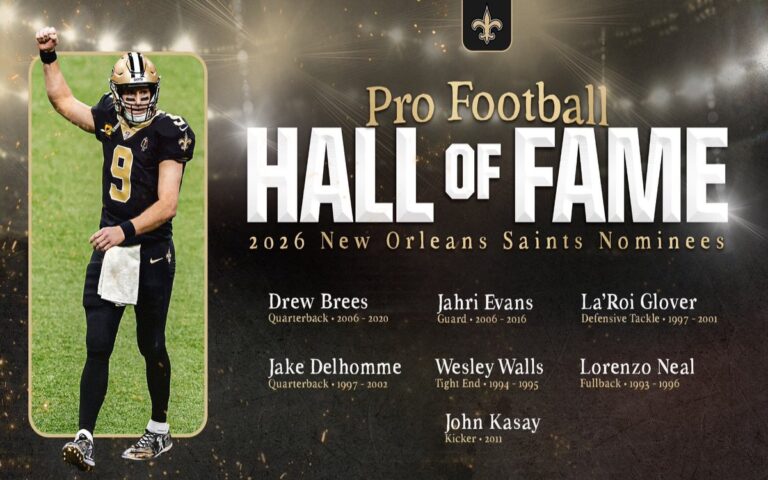 NFL: Destacan Brees, Rivers y Smith entre los nominados al Salón de la Fama 2026 | Video