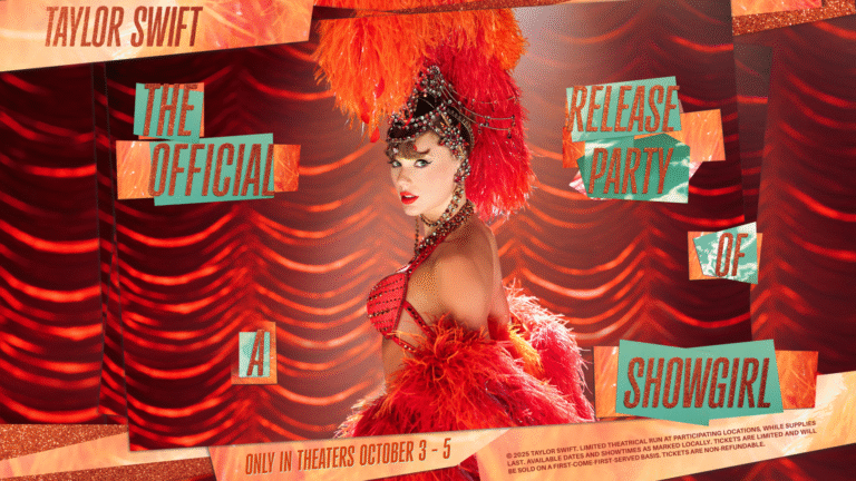 Taylor Swift apunta al número uno de taquilla con The Official Release Party of a Showgirl