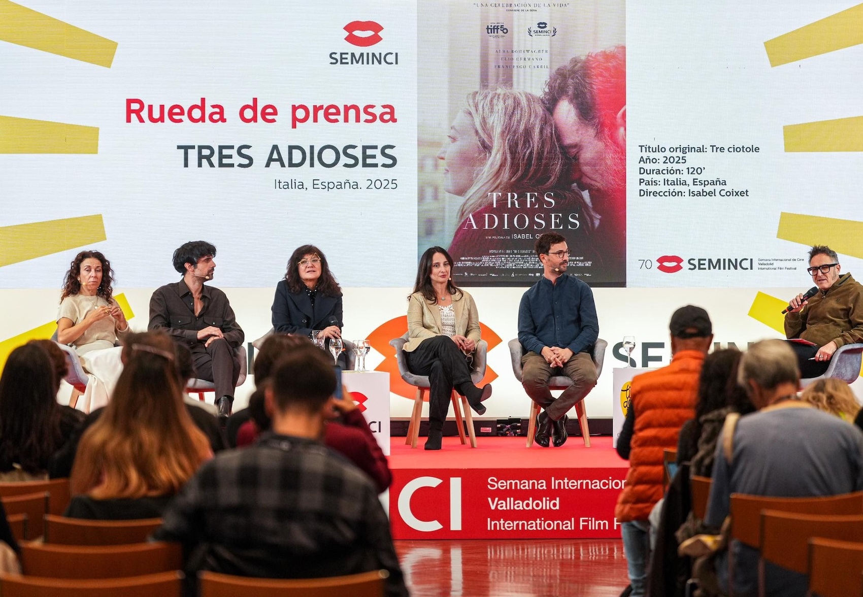 La SEMINCI arranca con aplausos tras la proyección de Tres adioses, de Isabel Coixet