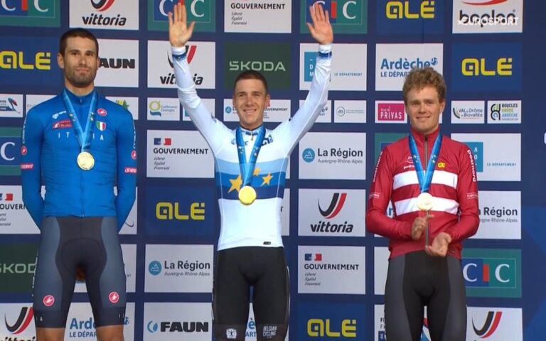Tadej Pogacar defiende el título mundial en ciclismo de ruta